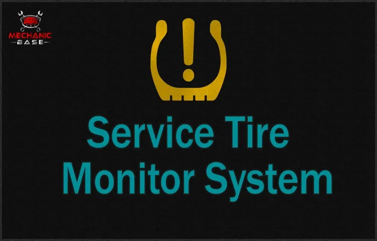 how do you service tire monitor system