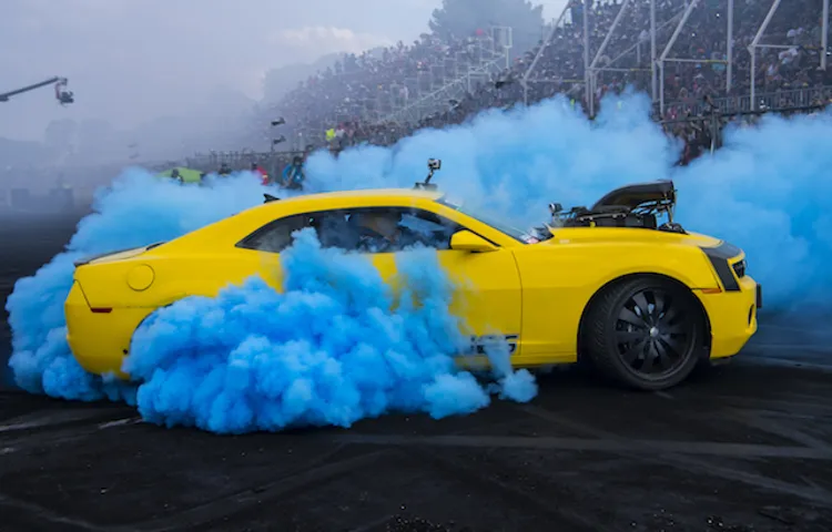 how does colored tire smoke work