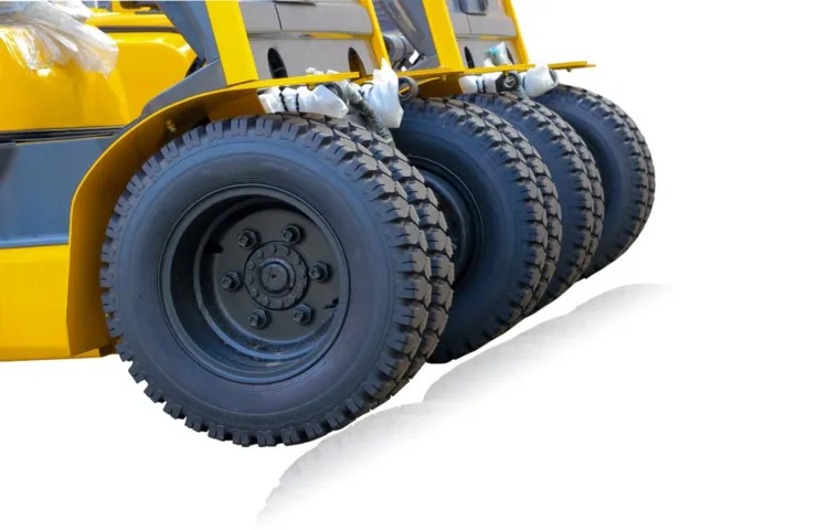 how heavy is a forklift tire