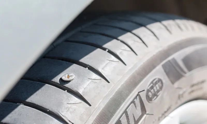 how long can i drive with nail in tire