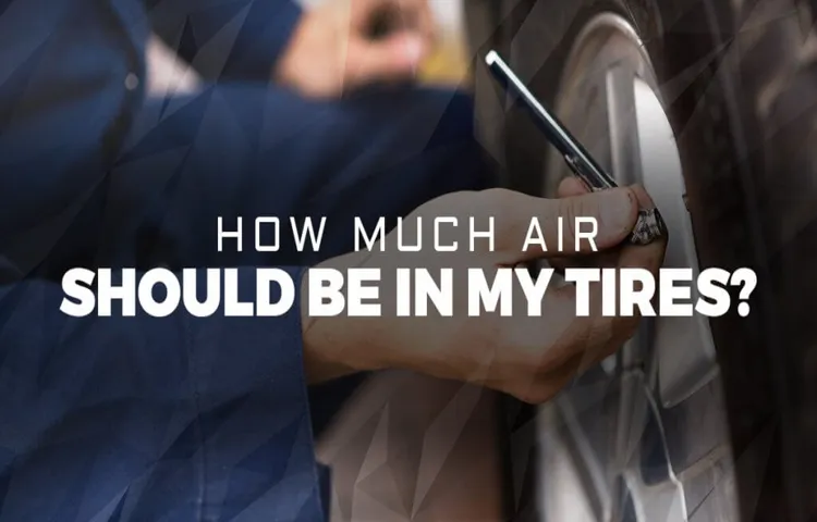 how much air should be in a spare tire