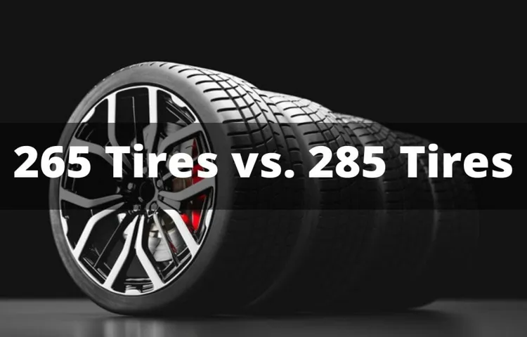 how much bigger is a 285 tire than a 265