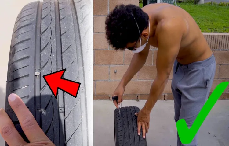 how much does it cost to repair a nail in tire