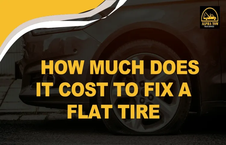 how much tire repair cost