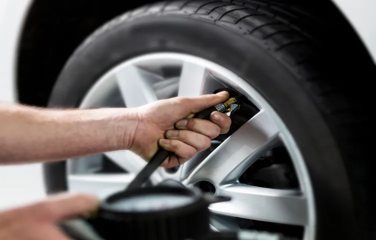 how to air tire at gas station