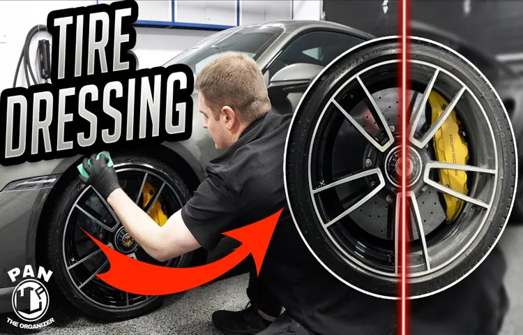 how to apply tire shine spray