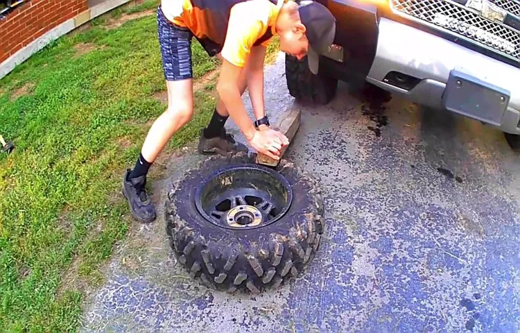 how to break bead on atv tire