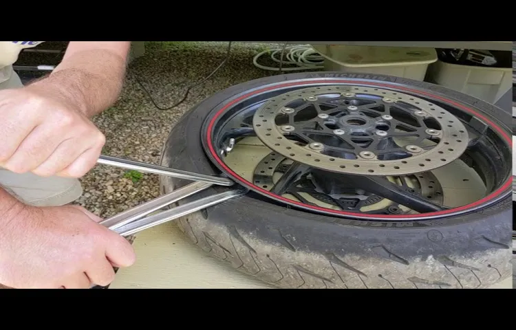 how to break bead on motorcycle tire