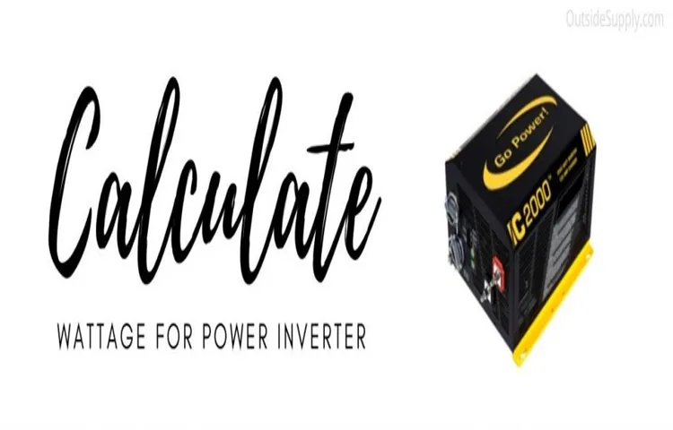 how to calculate inverter power consumption