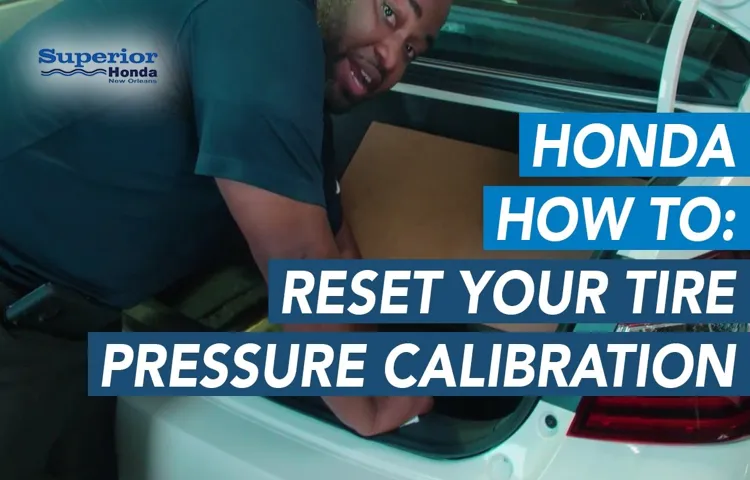 how to calibrate honda civic tire pressure