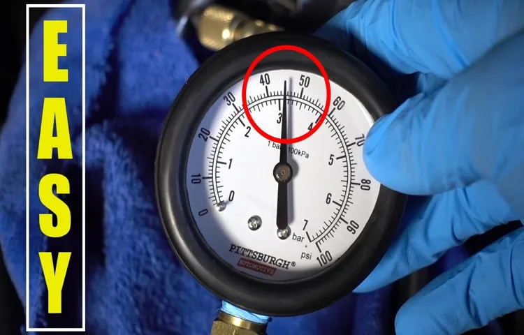 how to check fuel pressure with tire gauge