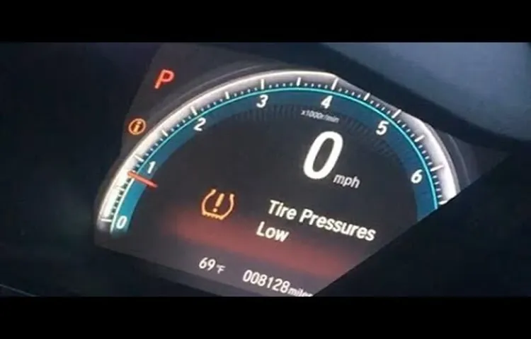 how to check tire pressure on 2020 honda civic