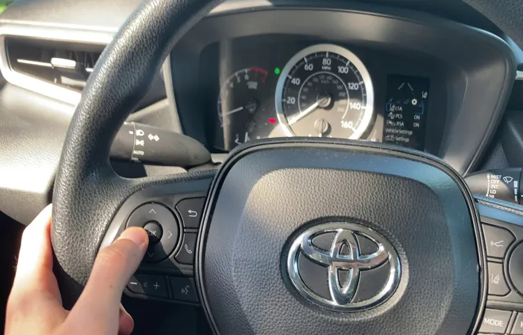 how to check tire pressure on 2021 toyota corolla