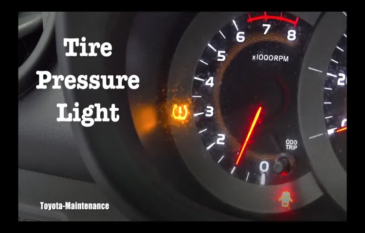 how to check tire pressure on toyota camry