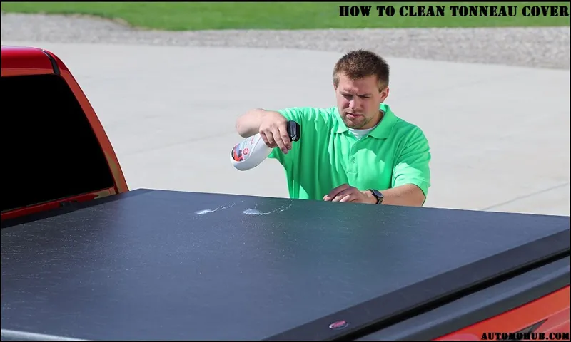 how to clean black tonneau cover