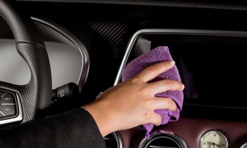 how to clean car touch screen