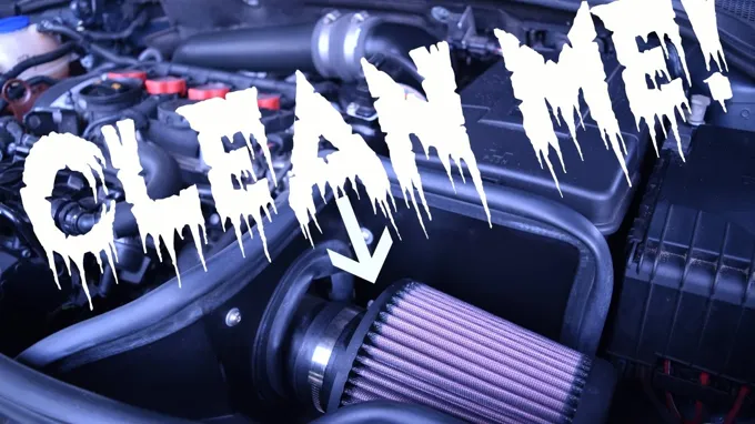 how to clean cold air intake filter