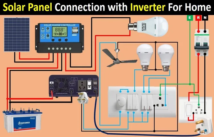 how to connect solar panel to power inverter