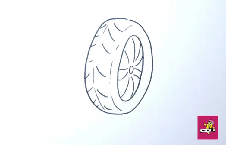 how to draw a tire