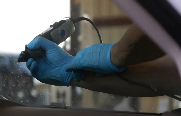 how to drill a windshield for repair