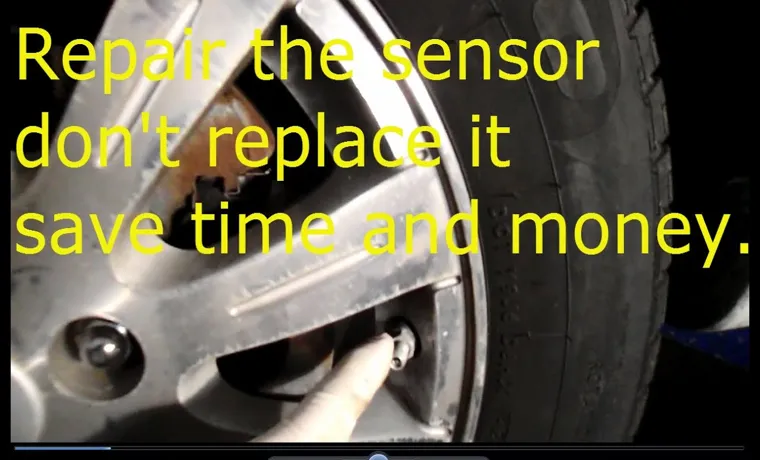 how to fix a tire sensor