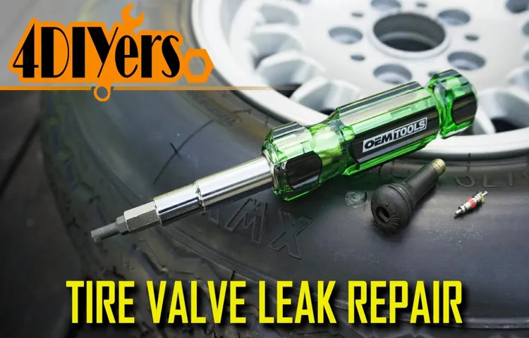 how to fix leaking tire valve