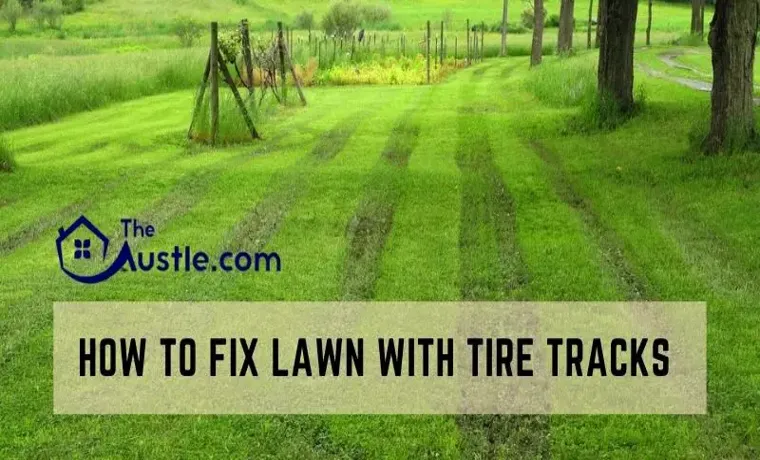 how to fix tire marks in grass