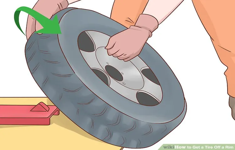 how to get a tire off the rim