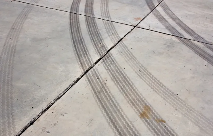 how to get black tire marks off concrete