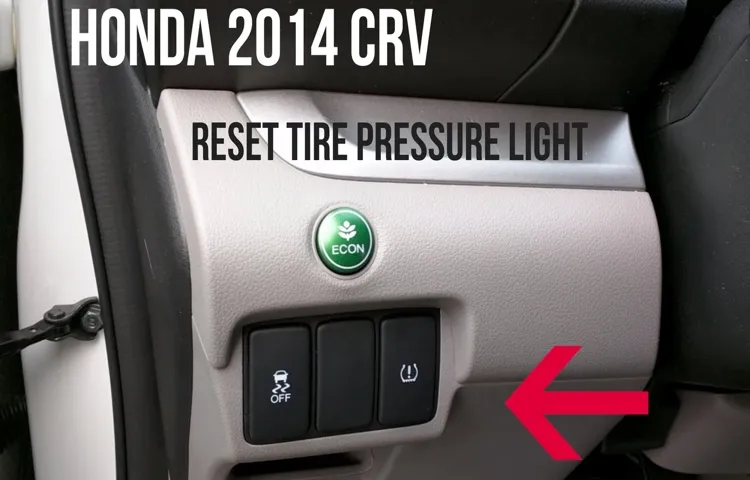 how to get rid of low tire pressure light honda civic