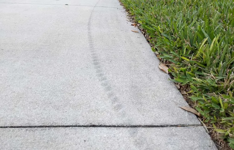 how to get rubber tire marks off concrete