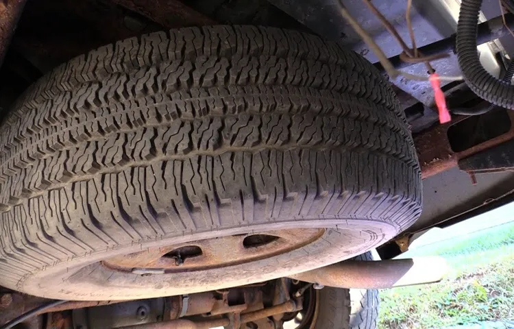 how to get spare tire from under car