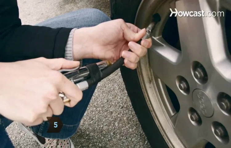 how to inflate a car tire without a pump