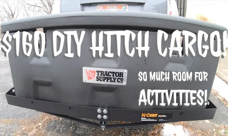 how to make a hitch cargo carrier