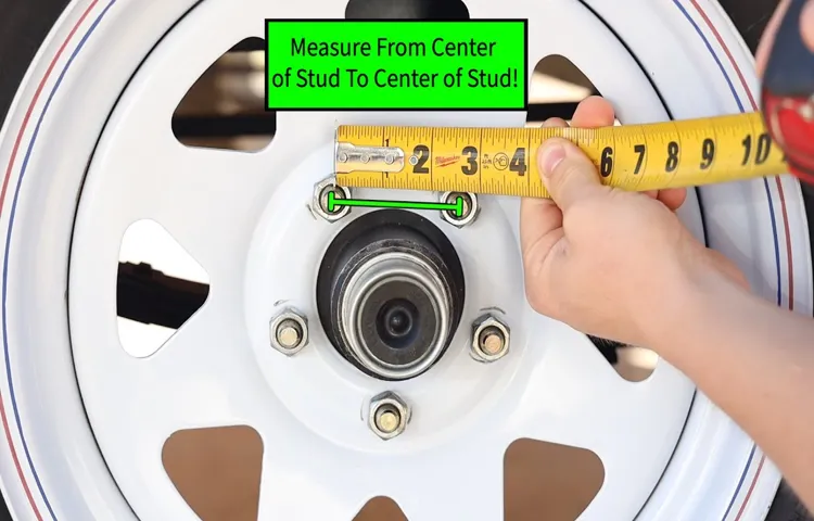 how to measure trailer tire bolt pattern