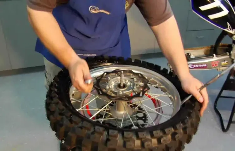 how to mount a dirt bike tire