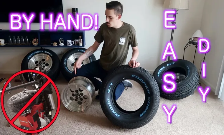 how to mount a tire on a rim by hand