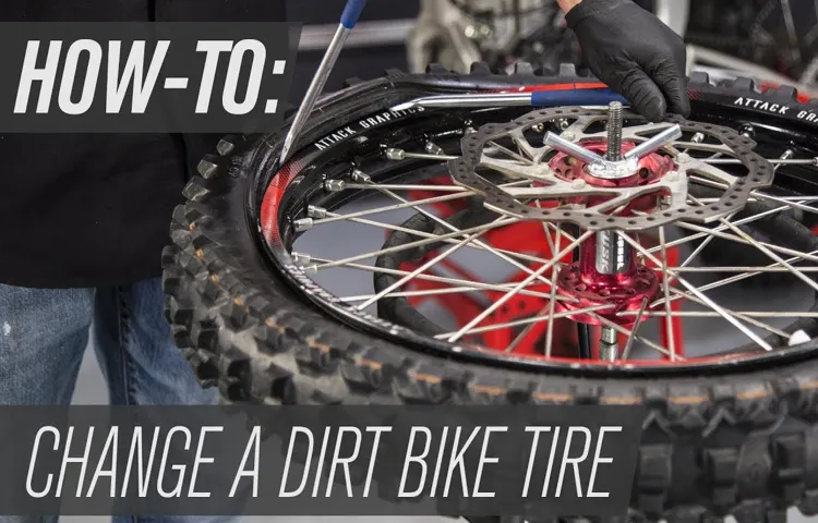 how to remove a dirt bike tire