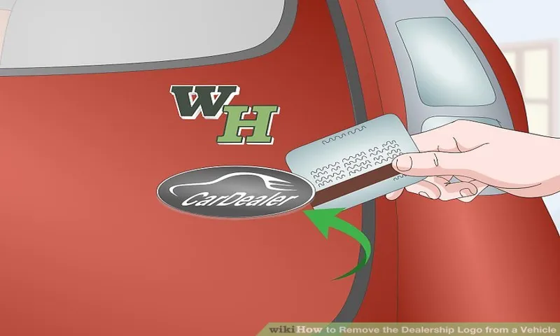 how to remove dealership decal