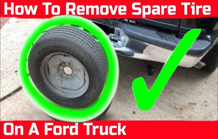 how to remove spare tire from ford f150