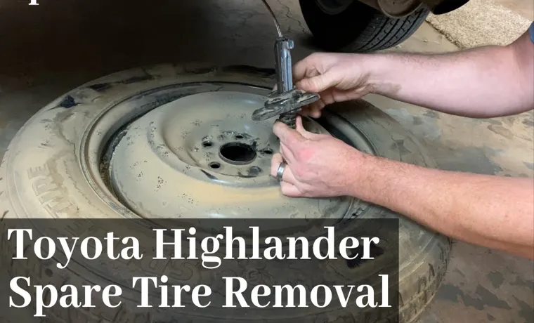 how to remove the spare tire