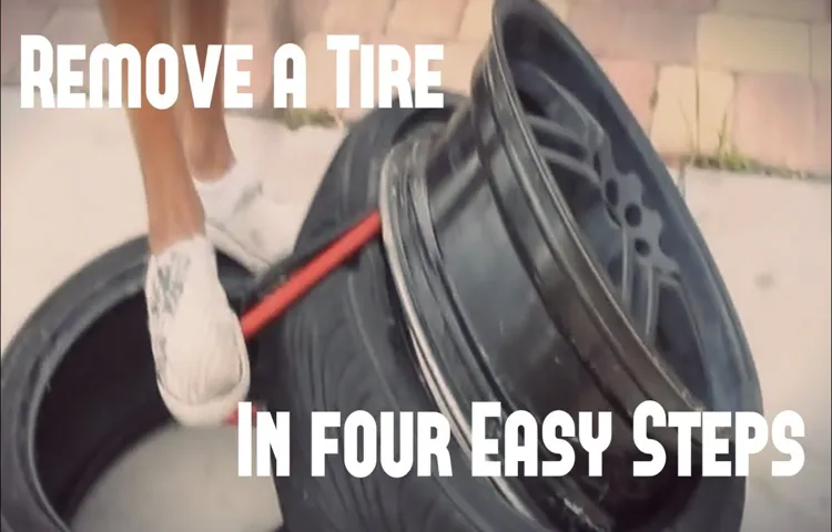 how to remove tire from rim