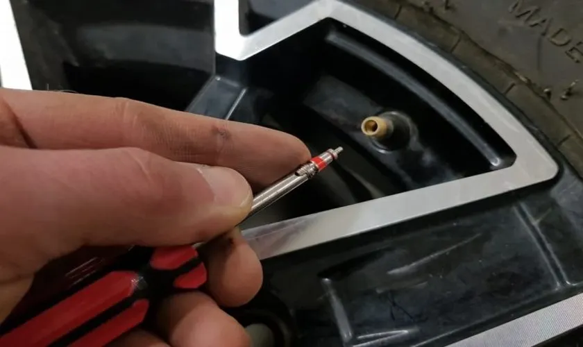 how to remove tire stem