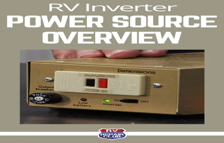 How to Repair a Power Inverter in an RV: A Complete Guide