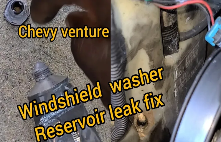 how to repair a windshield washer reservoir