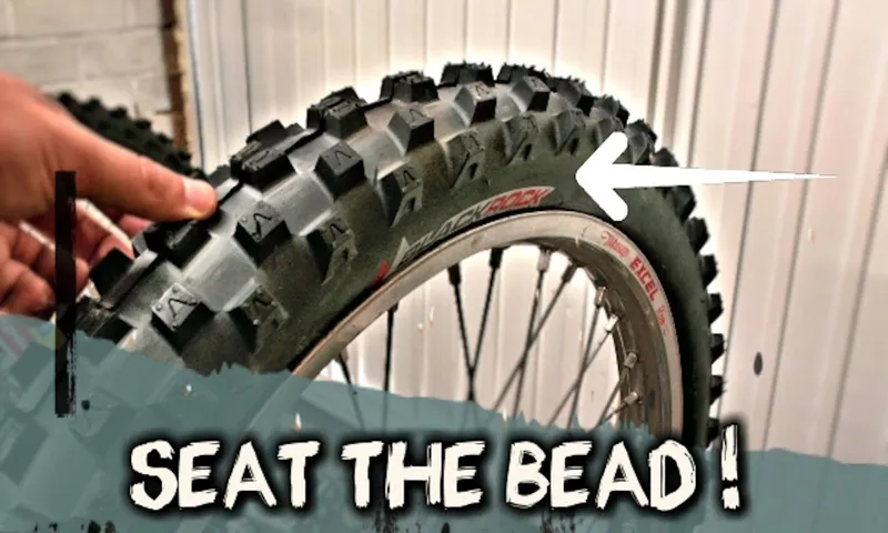 how to seat a bike tire