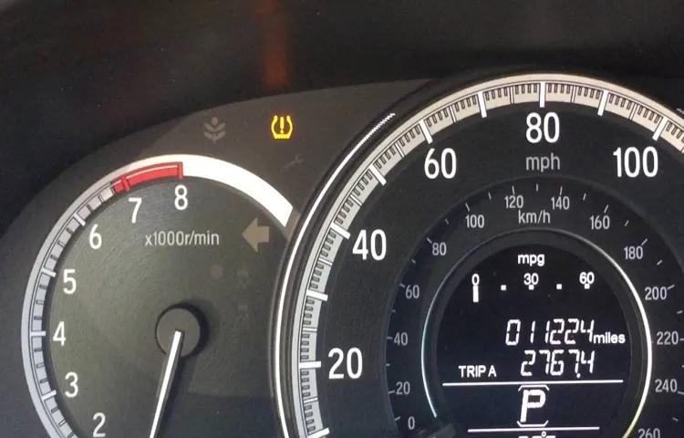 how to see tire pressure on 2019 honda accord