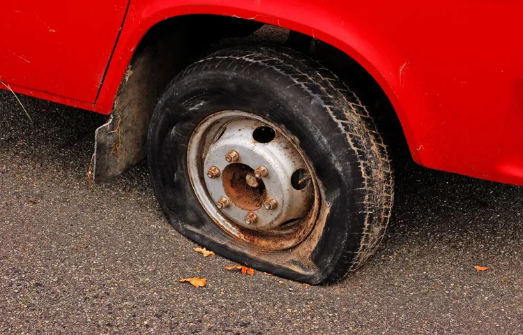 how to tell if tire is flat