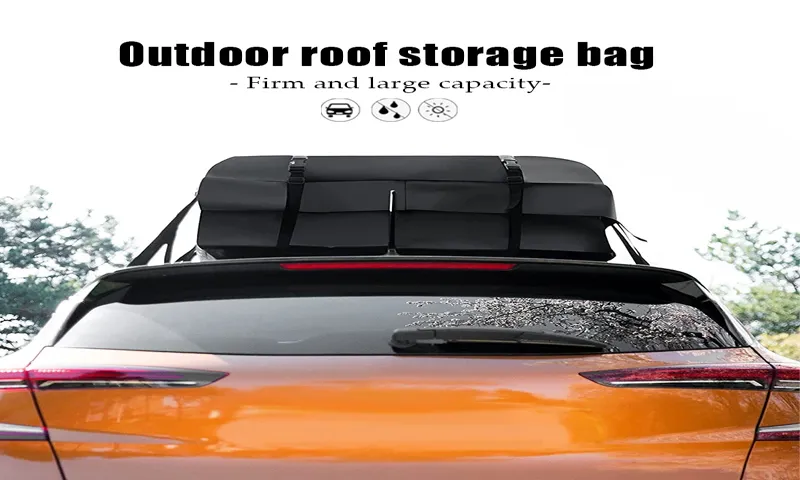 how to tie a duffel bag to car roof