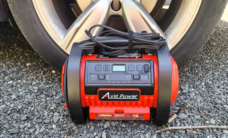 how to use avid power tire inflator